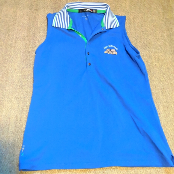Women's Ralph Lauren RLX sleeveless golf polo from olde stonewall golf club - Picture 1 of 6
